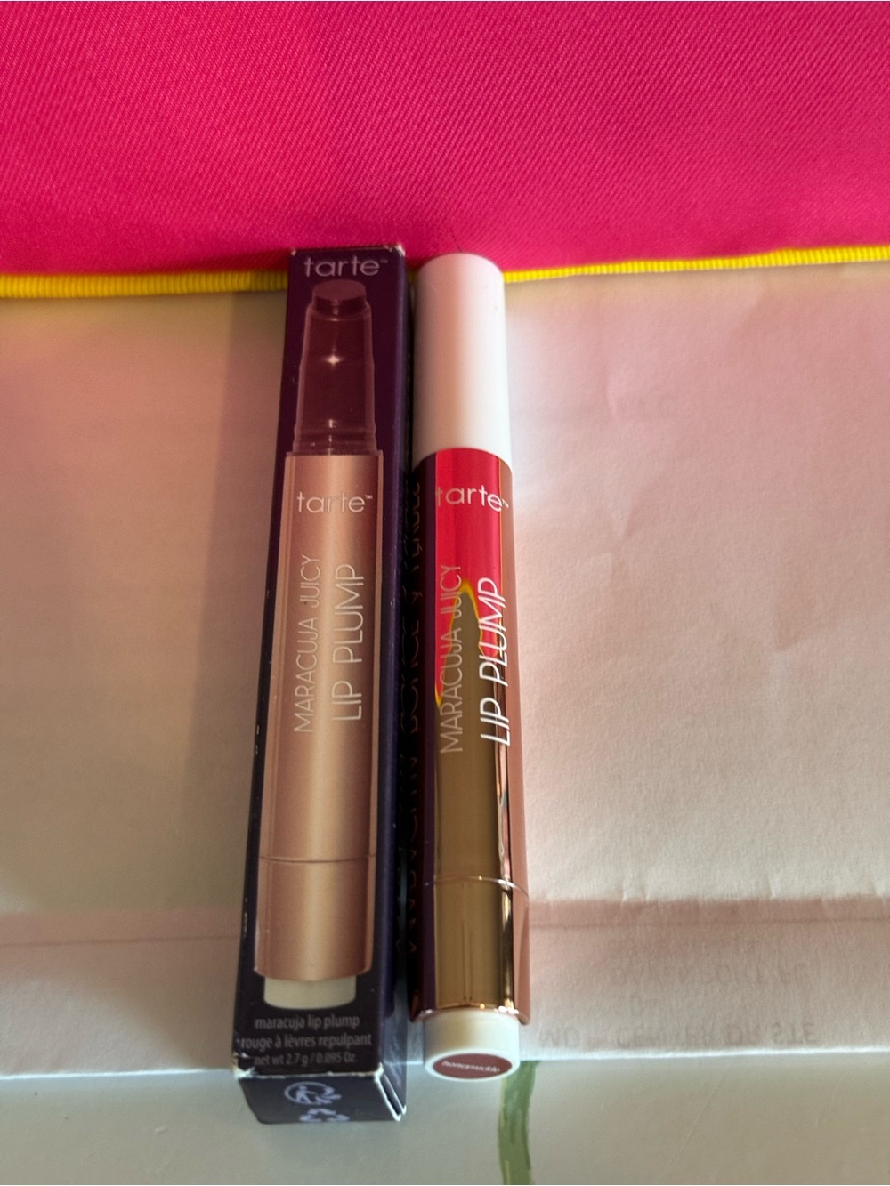 tarte Maracuja Juicy Lip Plump — Bright Honeysuckle Gloss